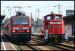 DB 143212-9 und DB 362941-7 am 24.9.2005 im HBF Cottbus.