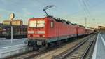 143 306-9 kam hier mit dem RE18 aus Dresden Hbf. Cottbus den 15.06.2020