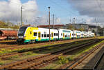 3462 504-6 (Siemens Desiro HC) parkt in Cottbus Hbf nördlich des Bahnsteigs 9/10.