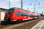 Hier 442 143-4 als RE10 (RE93403) von Leipzig Hbf. nach Cottbus, dieser Triebzug stand am 19.7.2013 in Cottbus. 