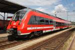 Hier 442 647-4 als RB49 (RB28753) von Cottbus nach Ruhland, dieser Triebzug stand am 12.7.2014 in Cottbus. 