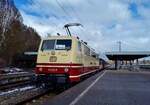 111 212-7 Bahnhof Crailsheim 26.02.2023