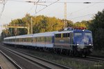NX 110 469-4 Nationalexpress mit einer NX Garnitur als Leerfahrt in Dedensen G�mmer, September 2016.