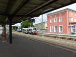 DVE 672 913 als DWE 27759 aus Wörlitz, am 22.07.2020 in Dessau Hbf.