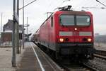 143 333-3 von DB Regio Nordost als RE 18440 (RE18 |  Striezelmarkt-Express ) von Berlin Südkreuz nach Dresden Hbf über Elsterwerda und Radebeul-Kötzschenbroda anlässlich des 583.