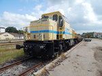 CKG D100 der M-Rail AG rangiert am 25.07.16 Altschotter in Donaueschingen.