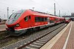 633 607-6 verlässt am 01.11.2019 als RE57 (RE10761)  Dortmund-Sauerland-Express  nach Winterberg(Westf) den Dortmunder Hauptbahnhof.