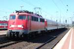 115 293 fhrt am 29.5.09 mit DB Autozug durch den Dortmunder Hbf.