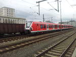 Der neue ET 490 der Hamburger S-Bahn in Dresden Hbf, er fuhr zu Testzwecken auf der Sachsen-Franken-Magistrale.