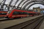 442 649-0 wartet am 27.5.2017 als RE15 (RE18286) nach Hoyerswerda im Dresdener Hauptbahnhof.
