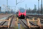 442 149 (Bombardier Talent 2) von DB Regio Südost steht auf einem Abstellgleis in Dresden Hbf. [16.12.2017 | 15:17 Uhr]