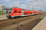 S1 von Meißen Triebischtal nach Pirna verlässt am 11.05.2018 den Dresdener Hauptbahnhof.