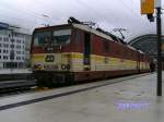 371 002-7 der Ceske Drahy bespannte am 17.10.2009 den EuroCity173  Vindobona  von Dresden Hbf. Hinter 371 002-7 wurde 371 001-9 abgebgelt eingereiht.