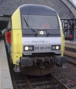 Eine Herkules ER 20-010 traf am 12.12.09 Im Dresdner HBF.