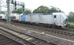 193 063 von RailPool f�hrt im Juli 2026 einen Frachtzug aus Tschechien �ber die  richtigen G�terzuggleise  des Dresdner Hauptbahnhofes. 