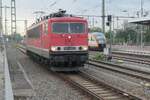 Zufallsbegegnung in Dresden Hbf mit der solo durchfahrenden 155 249 von LDK im August 2026