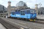 An einem Tag Mitte September 2026 bef�rdert die 372 013, mit der L�fterseite sichtbar, eine Autotransport-R�ckleistung nach Mlada Boleslav durch Dresden Hbf.