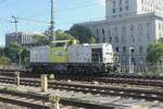 Die rekonstruierte Ost-V 100, die 203 138 von ITL, f�hrt hier Mitte September 2026 als �berf�hrungsfahrt durch Dresden Hbf.