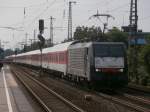 Am 1.8.14 kommt 189 932 mit dem AZ41350 nach Alessandria durch Düsseldorf Oberbilk gefahren.