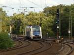 1216 951 der Wiener Local Bahn kam Lz durch Volksgarten gefahren kurz nachdem ein andere WLC Taurus Lz von Düsseldorf Hbf kam.