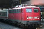 Die 110 236-7 zieht einen IC von Kln nach Hamburg Altona durch Dsseldorf HBF am 18.07.2010