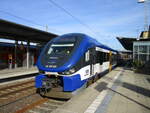 VT632.011,von der NEB,nach Wriezen,am 12.Februar 2022,am Hausbahnsteig in Eberswalde.