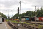 Die Bahnsteige 5, 6 und 10 am 09.07.2026 in Eichenberg.