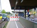 Die Baustelle am Bahnhof Elmshorn.