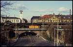 106832 rangiert hier am 21.11.1990 im HBF Erfurt.
