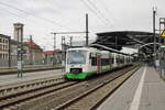 EB VT 011 (95 80 0650 411-1 D-EB) als EB 80997 nach Saalfeld (S), am 25.09.2022 in Erfurt Hbf. Die hinteren Triebwagen verkehren als EB 81211 nach Ilmenau. Zugteilung ist in Arnstadt Hbf.