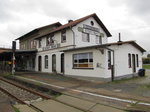 Das Bahnhofsgebäude in Erfurt Nord am 22.10.2016.
