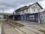 Das Bahnhofsgeb�ude in Erfurt Nord am 17.08.2026.