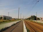 Der Weg vom Bahnsteig 2 zur Strae in Erfurt Ost; 14.08.2012