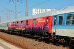 RailParty Rheinland Partywagen in Essen Hbf, Juli 2026.