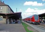 Ein Doppelstock-RE nach Nürnberg hielt am 13.9.07 in Forchheim auf Gleis 2.
