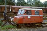 Im Juni 1981  verirrte  sich die Draisine 11-4165 der Bahnmeisterei Marburg nach Frankenberg.