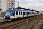 Start Regionalverkehr Alstom Wasserstoff iLint 554 618-3 am 15.02.26 in Frankfurt Höchst 