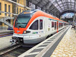 Vias ET 405 A auf der Linie RB 10 nach Assmannshausen in Frankfurt (Main) Hbf, 18.05.2026.