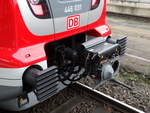 Kupplung von DB Regio Bombardier Twindexx 446 031 am 29.12.17 in Frankfurt am Main Hbf