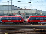 DB Regio Hessen 442 xxx + 442 xxx gekuppelt am 17.08.16 in Frankfurt am Main Hbf Gleisvorfeld vom Bahnsteig aus fotografiert