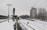 Bahnsteig 10 und 11 in Frankfurt (M) Hchst; 20.12.2011