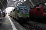 Die 111-039-4  Mit der Bahn in die Berge  Werbelok im Frankfurter Hauptbahnhof.

Ich hoffe euch gefllt das Bild.