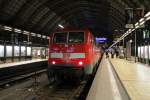 111 102 am 01.03.2013 mit der SE 50 nach Wchtersbach in Frankfurt (Main) Hbf.