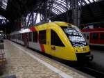 Ein Lint 41 der HLB/TSB steht am 08.06.13 in Frankfurt am Main Hbf 