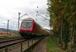 Am Mittag des 02.11.13 war der Freiburger 50 80 80-35 305-7 war am Zugschluss einer RB von Freiburg (Breisgau) Hbf nach Seeburgg eingereiht.