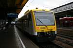 Der frisch lackierte SWEG-VT 501 war am 14.12.13 auf der Breisacher-Bahn unterwegs.
