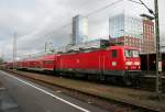 143 810-0 glänzte am Nachmittag des 14.12.13 stolz im Freiburger Hbf.