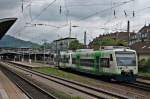 Nachschuss auf BSB 009 (650 036-6)  March  und BSB 002 (650 029-1) als S-Bahn aus Breisach hier bei der EInfahrt in den Zielbahnhof von Freiburg (Brsg) Hbf.