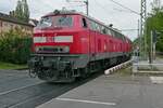 Nachdem 218 491-9 und 218 456-2 am 10.05.2021 die Wagen des IC 2939, Dortmund - Lindau-Insel, nach Friedrichshafen gezogen hatten, mussten die beiden Loks f�r einen Fahrtrichtungswechsel drei