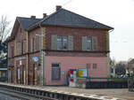 Bahnhofsgebäude Friesenheim (Baden), aufgenommen am 07.03.2013